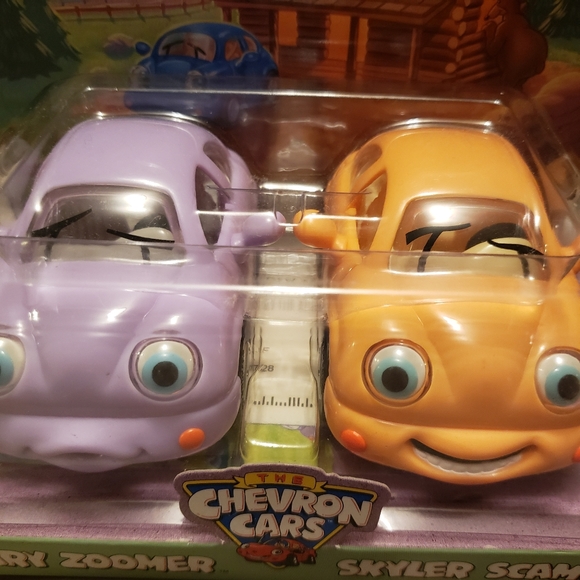 NIB Vintage The Chevron Cars Zachary Zoomer/Skylar Scamper - Picture 4 of 4